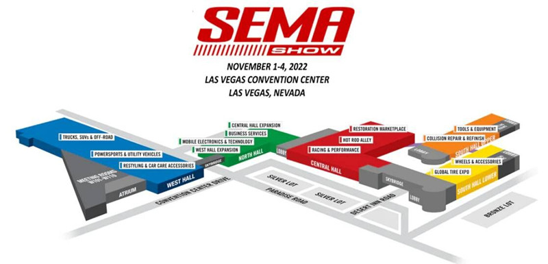 Lokithor SEMA展展位位置 Lokithor SEMA展展位位置